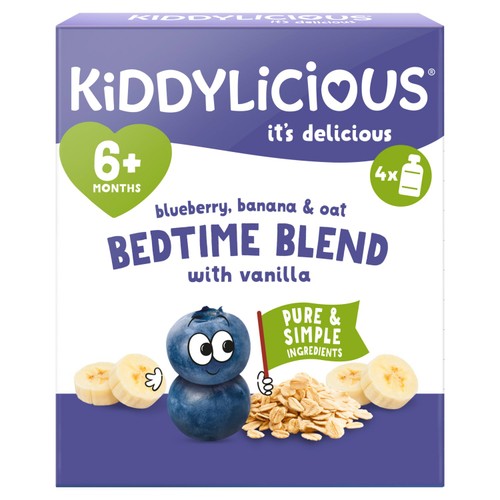 Kiddylicious Blueberry, Banana & Oat Yoghurt Pouch  thumbnail 2