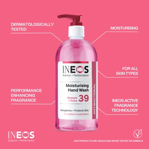 Ineos Moisturising Hand Wash Rhubarb & Tonka  thumbnail 2