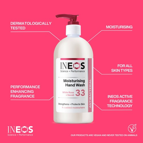 INEOS Moisturising Hand Wash White Rose & Neroli thumbnail 2