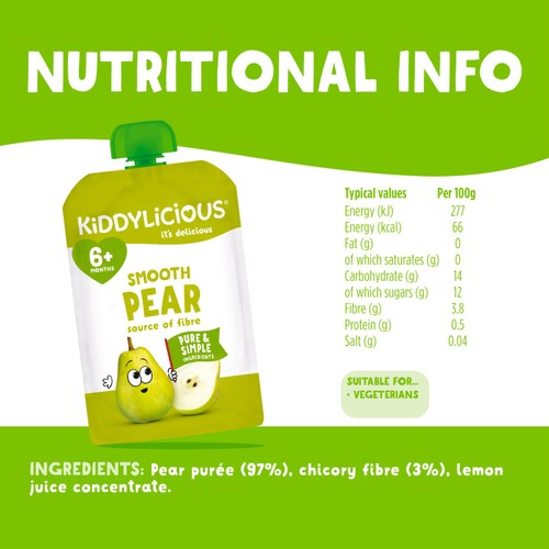 Kiddylicious Pears Pouch  thumbnail 3