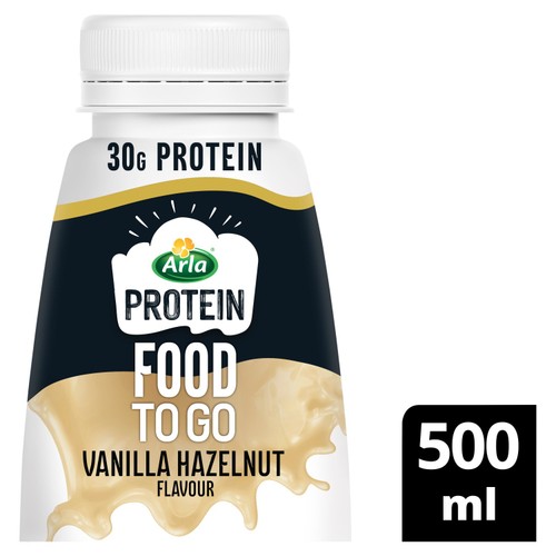 Arla Protein Food To Go Vanilla Hazelnut Meal Replacement Shake 500ml thumbnail 2
