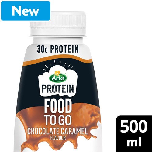 Arla Protein Food To Go Chocolate Caramel Meal Replacement Shake 500ml