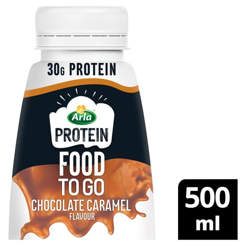 Arla Protein Food To Go Chocolate Caramel Meal Replacement Shake 500ml thumbnail 2