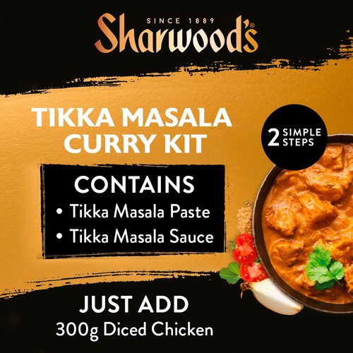 Sharwood's Indian Tikka Masala Curry Sauce Meal Kit 280g thumbnail 4