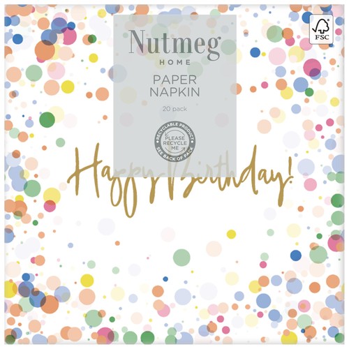 Nutmeg Home Bubbles Napkins   20 pack