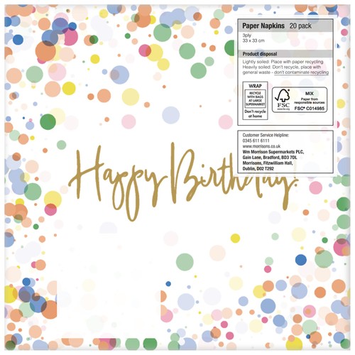 Nutmeg Home Bubbles Napkins   20 pack thumbnail 2