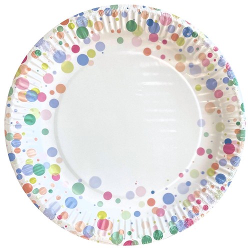 Nutmeg Home Bubbles Paper Plates   10 Pack