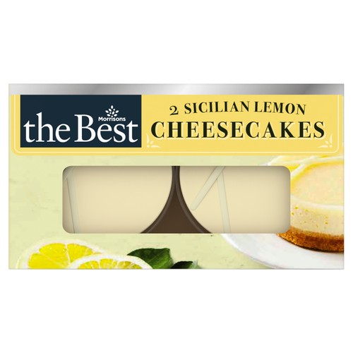 Morrisons The Best 2 Sicilian Lemon Cheesecakes 192g thumbnail 2