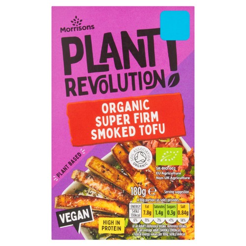 Morrisons Plant Revolution Super Firm Smoked Organic Tofu 