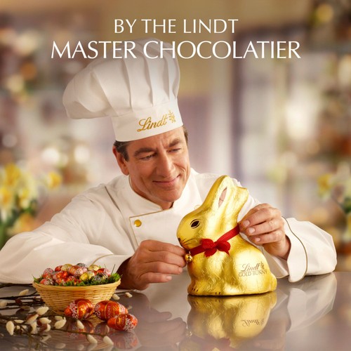 Lindt Milk Chocolate Easter Egg With Lindt Gold Bunny Flower Edition 310g thumbnail 6
