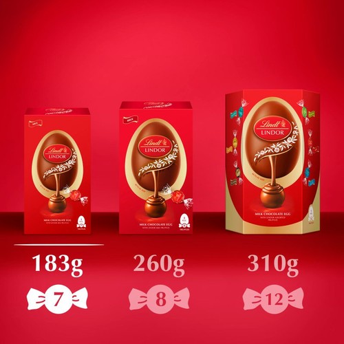 Lindt Lindor Easter Egg Milk Chocolate 183g thumbnail 4