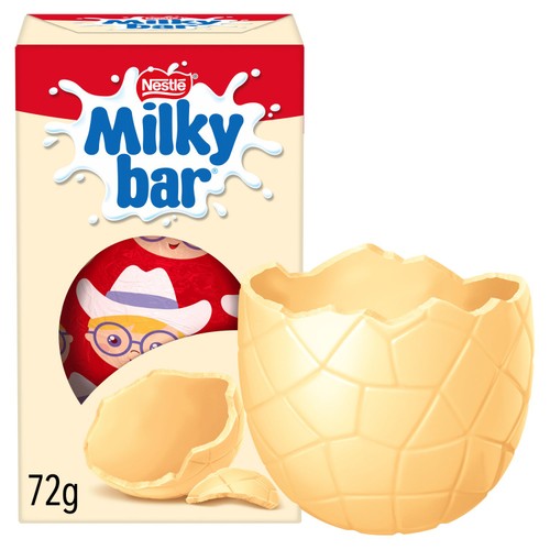 Milkybar White Chocolate Easter Egg 72g thumbnail 2