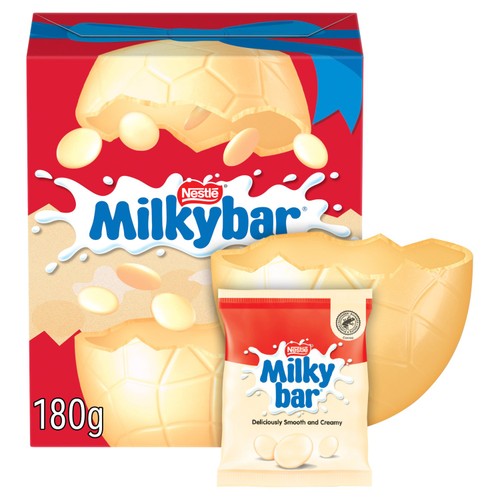 Milkybar White Chocolate Easter Egg 180g thumbnail 2