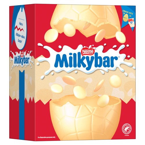 Milkybar White Chocolate Easter Egg 180g thumbnail 3