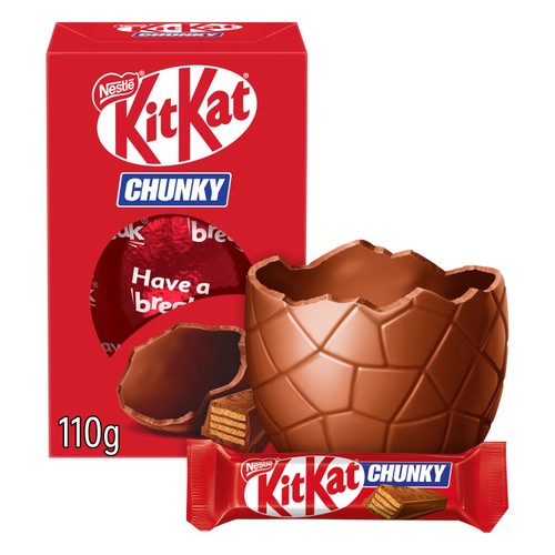 KitKat Chunky Milk Chocolate Easter Egg 110g thumbnail 2