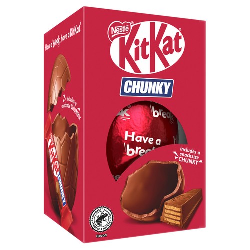 KitKat Chunky Milk Chocolate Easter Egg 110g thumbnail 3