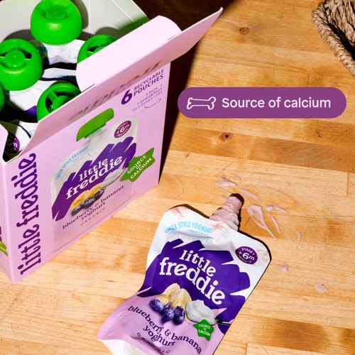 Little Freddie Organic Blueberry & Banana Yoghurt Pouch Multipack 6+ M thumbnail 4