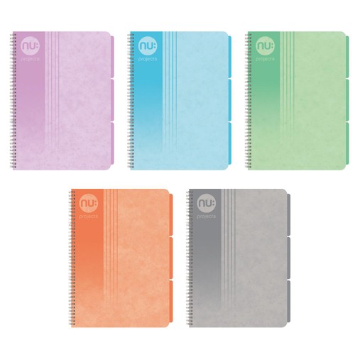 Nu Cloud Pastels A4 Project Notebook