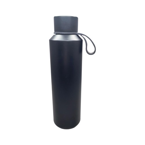 Nutmeg Home Stainless Steel Bottle With Handle Black