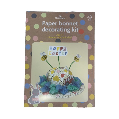 Morrisons Easter Bonnet Paper Decorating Kit