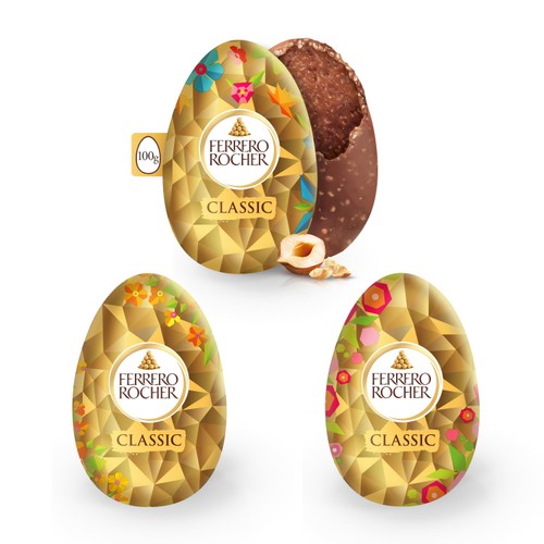 Ferrero Rocher Milk Chocolate & Hazelnut Easter Egg 100g thumbnail 3