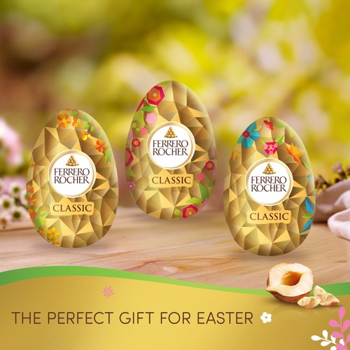 Ferrero Rocher Milk Chocolate & Hazelnut Easter Egg 100g thumbnail 4