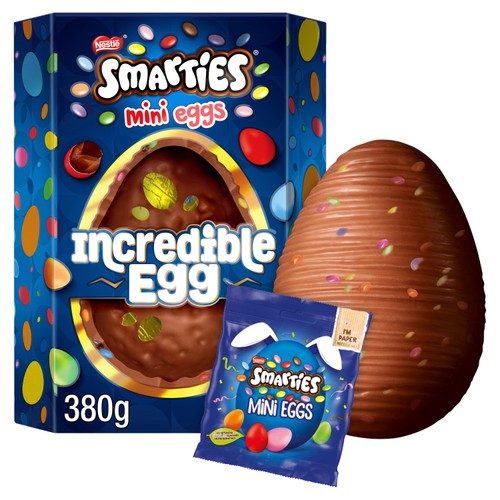 Smarties Mini Eggs Milk Chocolate Incredible Easter Egg 380g thumbnail 2