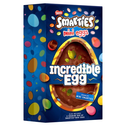 Smarties Mini Eggs Milk Chocolate Incredible Easter Egg 380g thumbnail 3