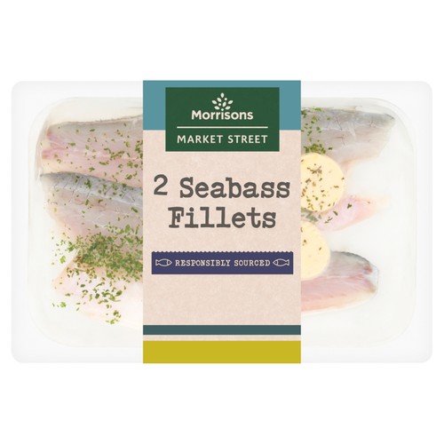 Morrisons Seabass Fillets With A Lemon & Pepper Butter 
