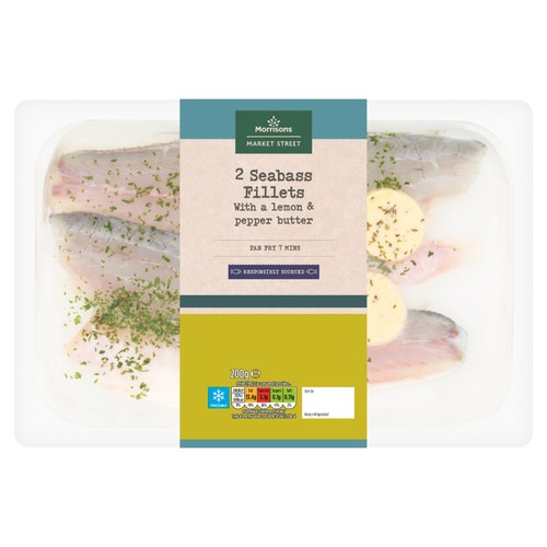 Morrisons Seabass Fillets With A Lemon & Pepper Butter  thumbnail 2