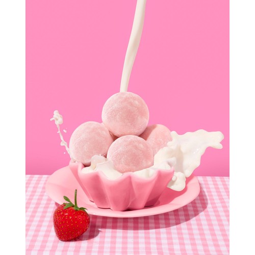 Little Moons Strawberries & Cream Mochi Ice Cream thumbnail 4