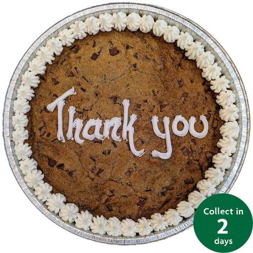 Giant 10" Chocolate Cookie Thank You (Serves 10)   FTO