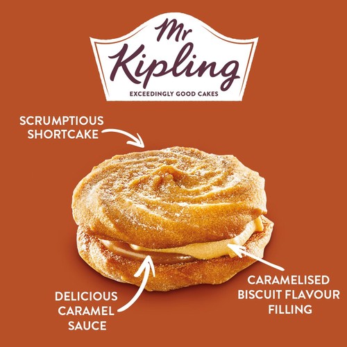 Mr. Kipling Caramelised Biscuit Whirls Cakes 6 Pack thumbnail 2