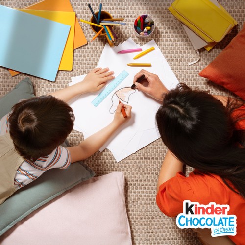 Kinder Chocolate Ice Cream Sticks   4 x 55ml thumbnail 4