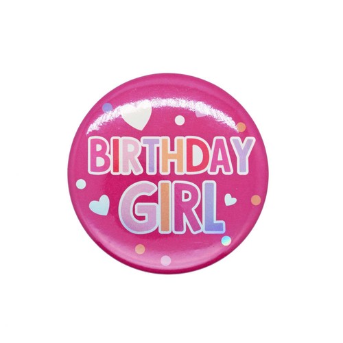 Nutmeg Birthday Girl Badge pink thumbnail 2