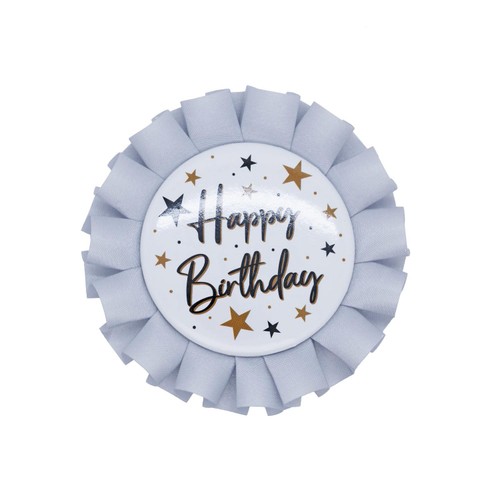 Nutmeg Metallic Happy Birthday Rosette thumbnail 2