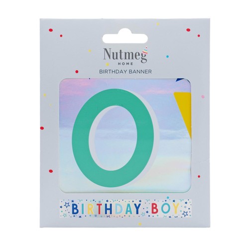 Nutmeg Birthday Boy Banner