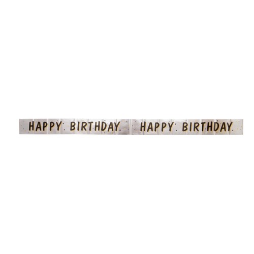 Nutmeg Metallic Happy Birthday Banner thumbnail 2
