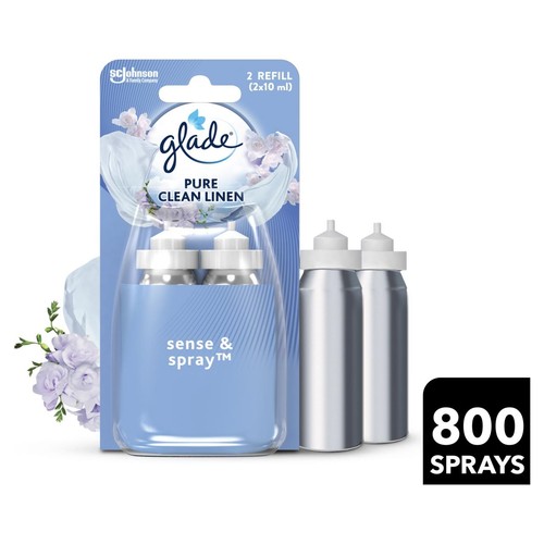 Glade Sense & Spray Twin Refill Clean Linen 