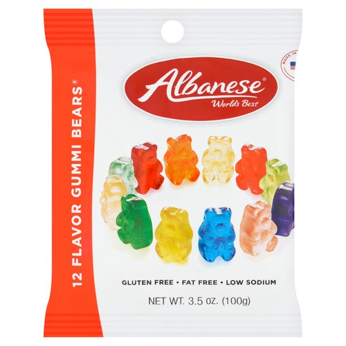 Albanese 12 Flavour Gummy Bears 100g