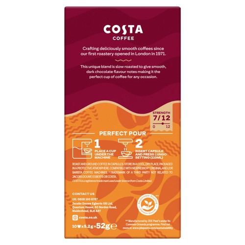 Costa Coffee Medium Roast Capsules x 10 thumbnail 2