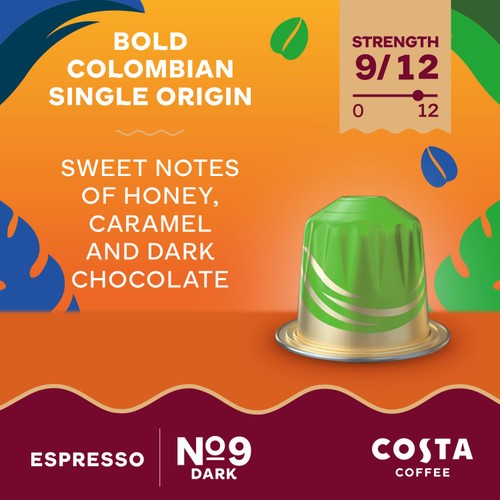 Costa Coffee Colombian Espresso Capsules x 10 thumbnail 5
