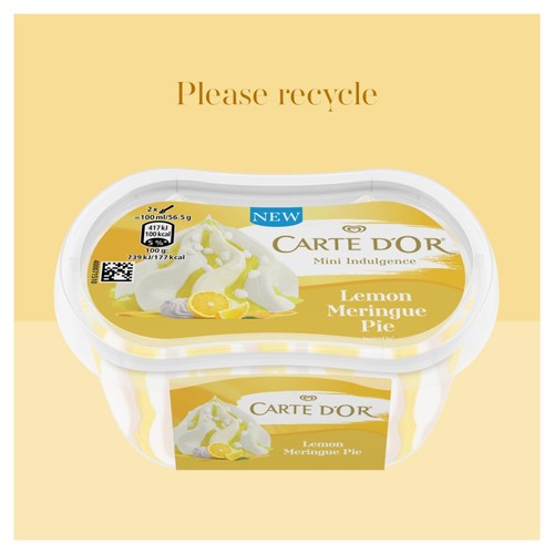 Carte D'Or Lemon Meringue Pie Mini Indulgence Ice Cream Tub 200ml thumbnail 4