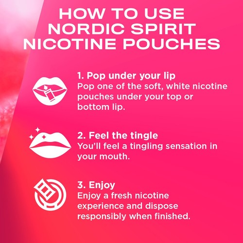 Nordic Spirit Raspberry Nicotine Pouches thumbnail 2