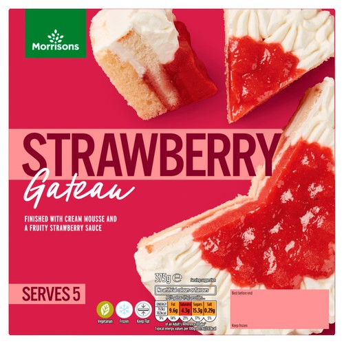Morrisons Strawberry Gateau 