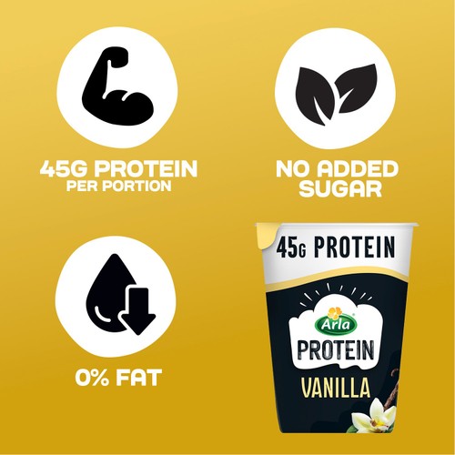 Arla Protein Vanilla Yogurt 450g thumbnail 3