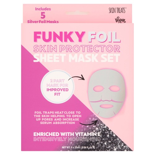 Skin Treats Funky Foil Skin Protector Sheet Mask Set   5 pack