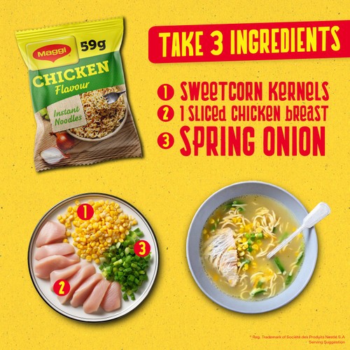 Maggi 3 Min Instant Noodles Chicken Flavour thumbnail 2