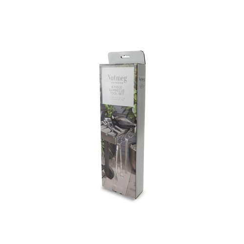 Nutmeg 9 Piece BBQ Tool Set In Carry Bag