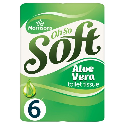Morrisons Oh So Soft 6 Aloe Vera Toilet Tissue Longer Rolls thumbnail 2